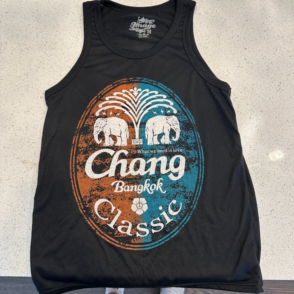 Mens Chang Beer Tank Medium